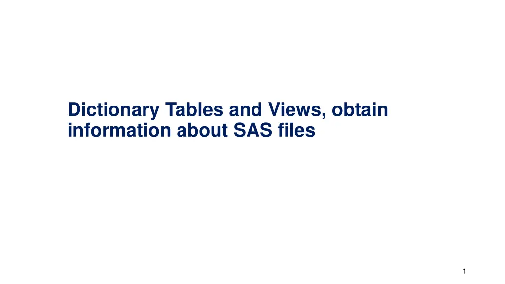 dictionary tables and views obtain information