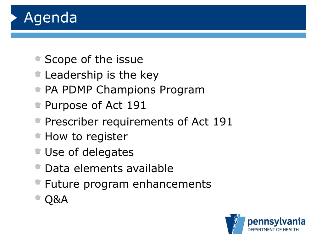 agenda