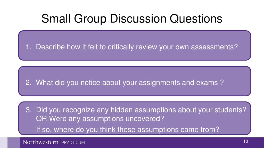 small group discussion questions