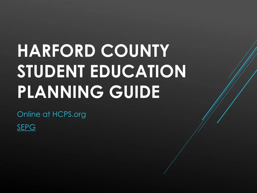 harford county student education planning guide