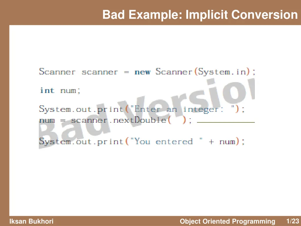 bad example implicit conversion