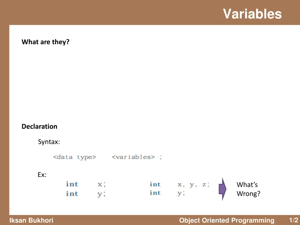 variables