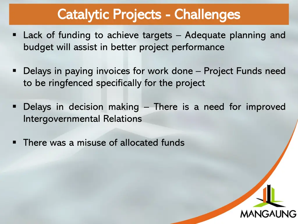 catalytic projects catalytic projects challenges