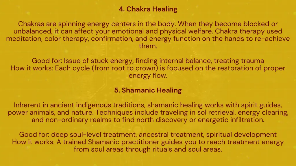 4 chakra healing