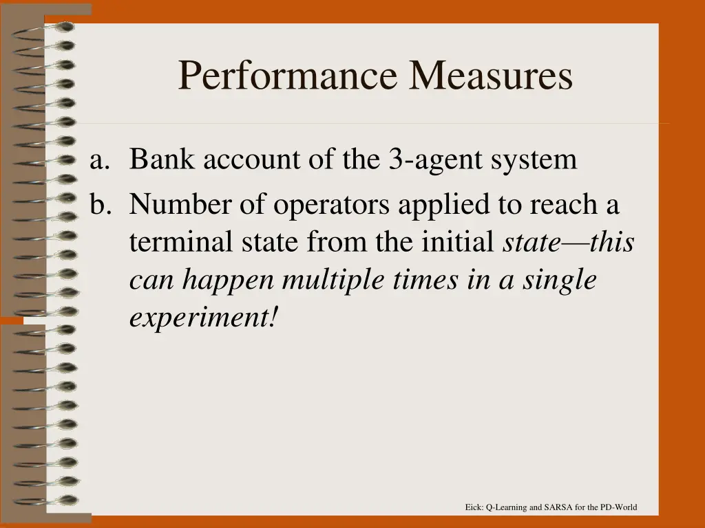 performance measures