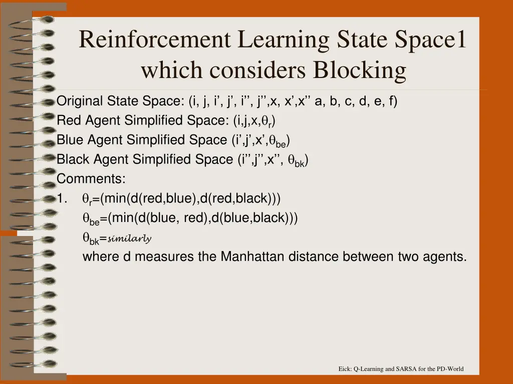 reinforcement learning state space1 which