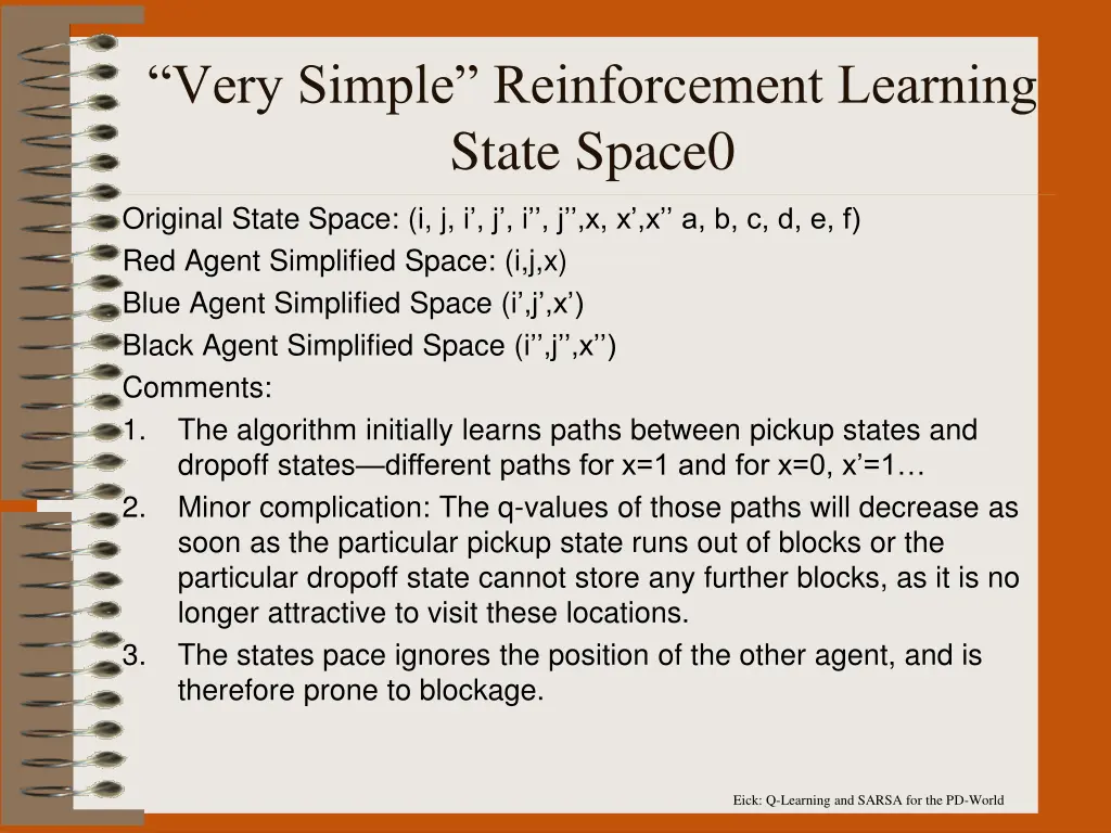 very simple reinforcement learning state space0
