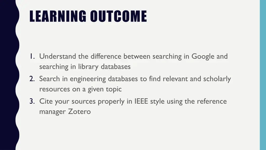 learning outcome