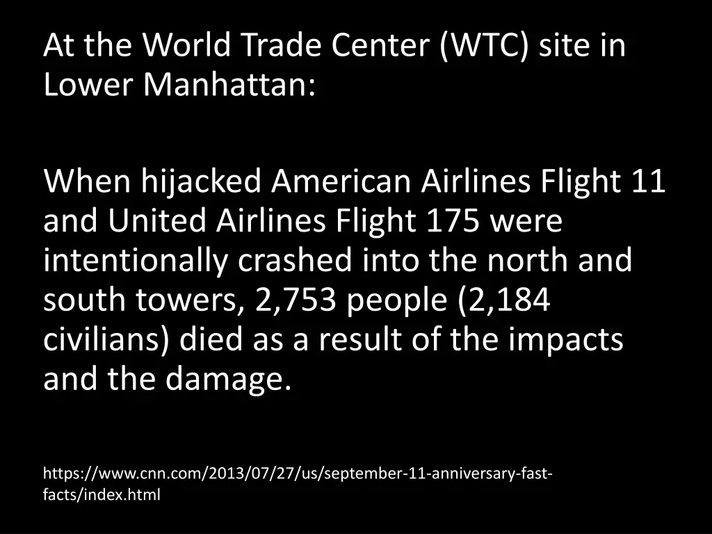 at the world trade center wtc site in lower