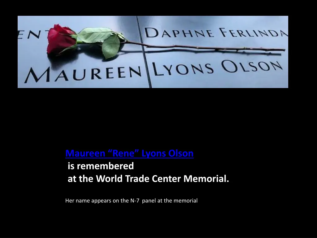 maureen rene lyons olson is remembered