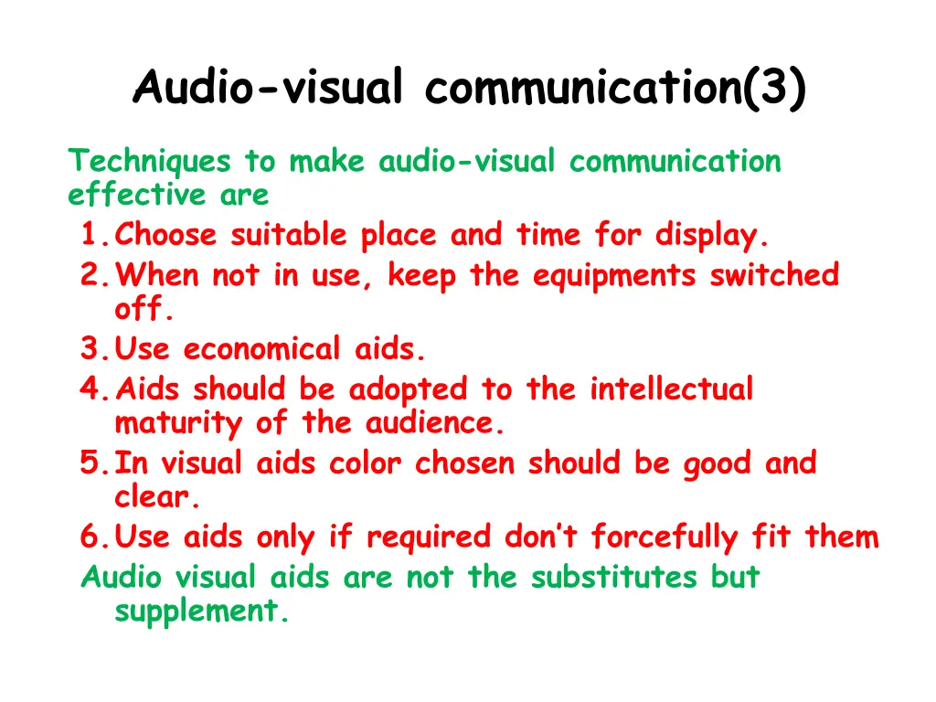 audio visual communication 3 1