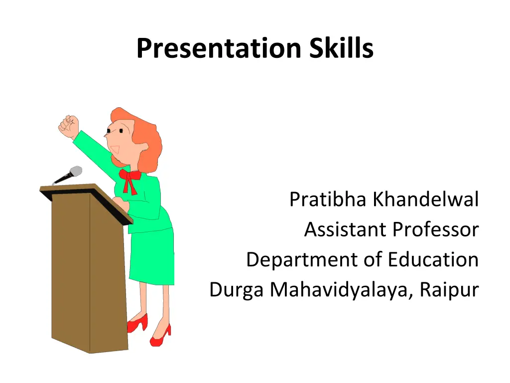 presentation skills