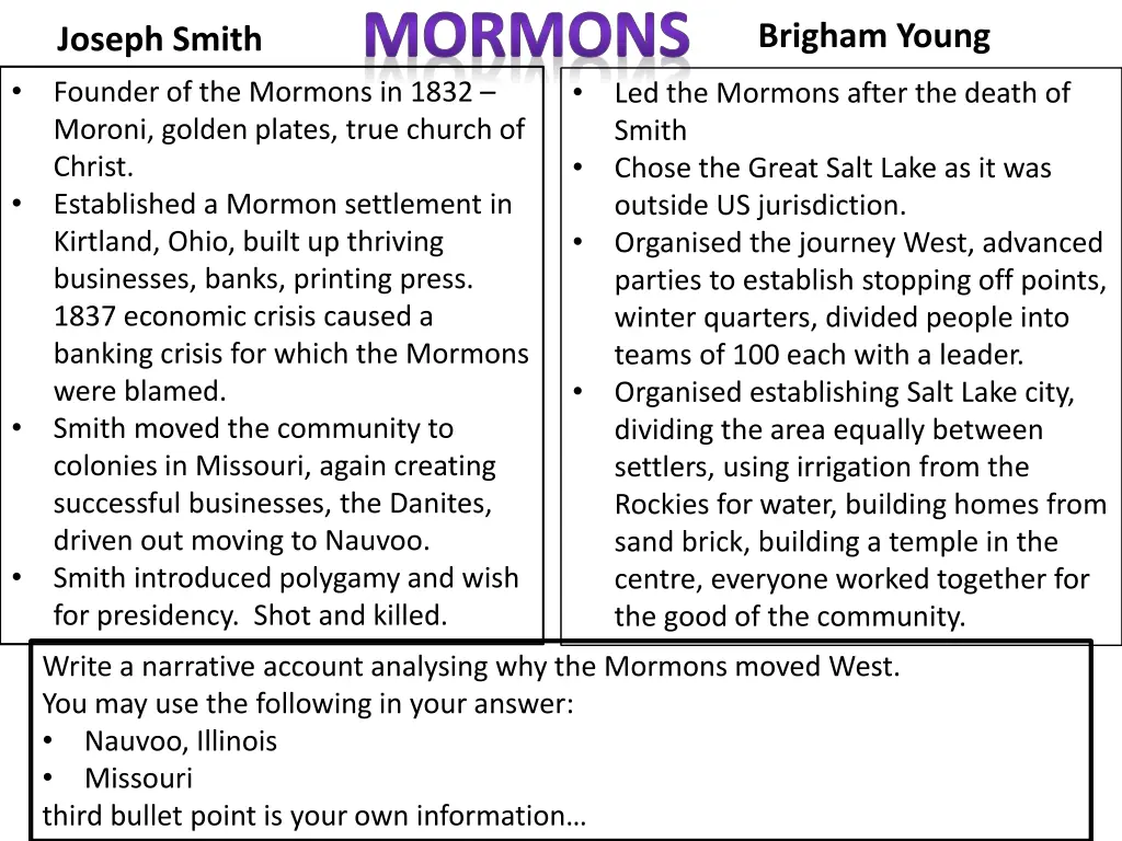 mormons