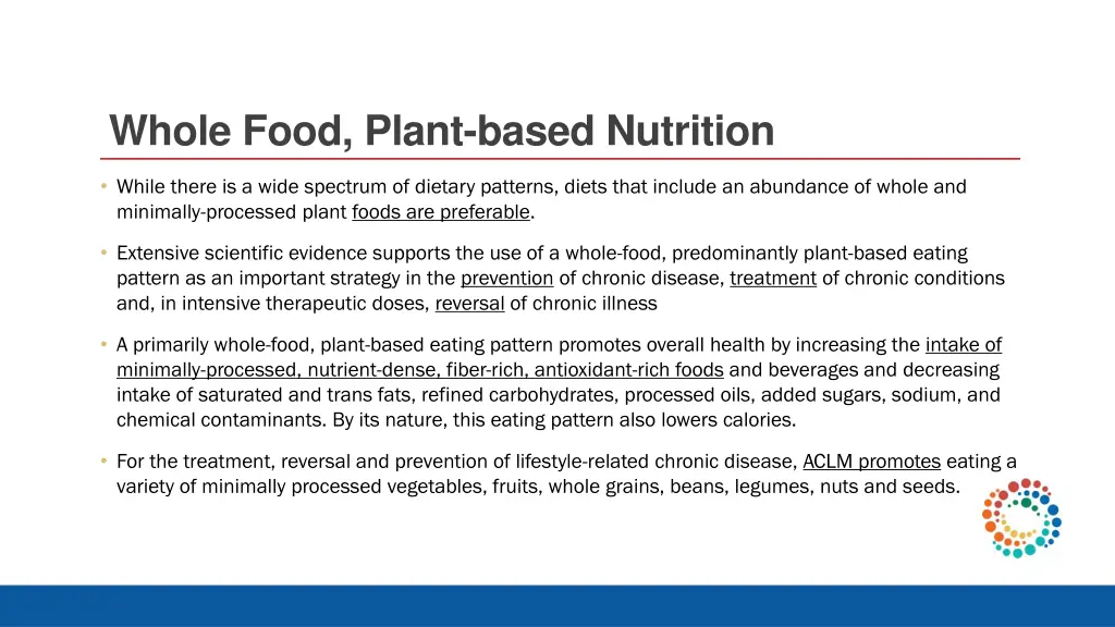 whole food plant based nutrition
