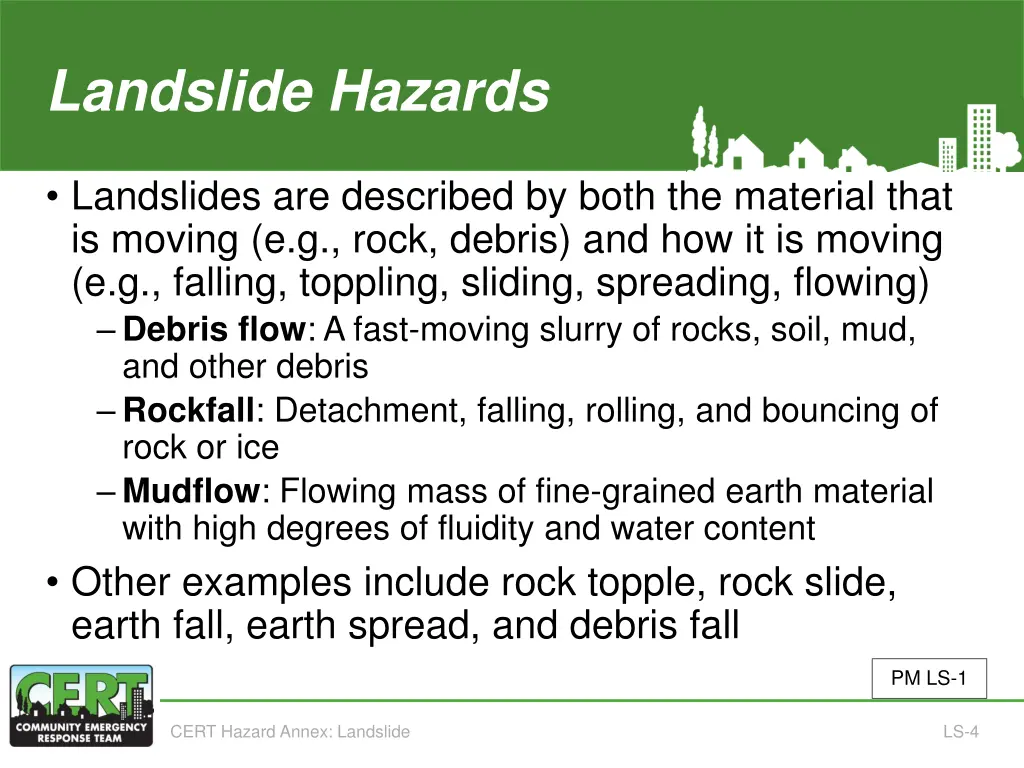landslide hazards