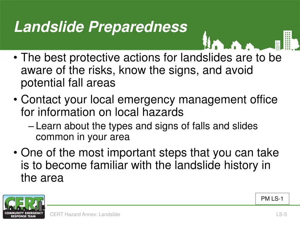 landslide preparedness 1 of 5