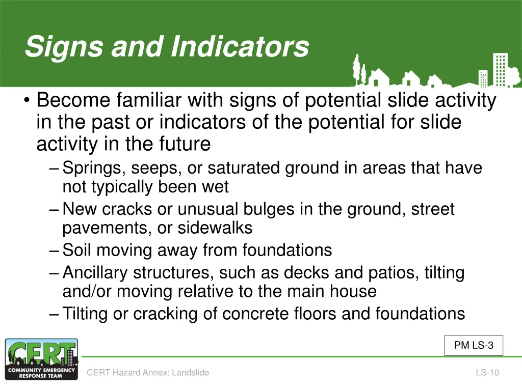 signs and indicators 1 of 3