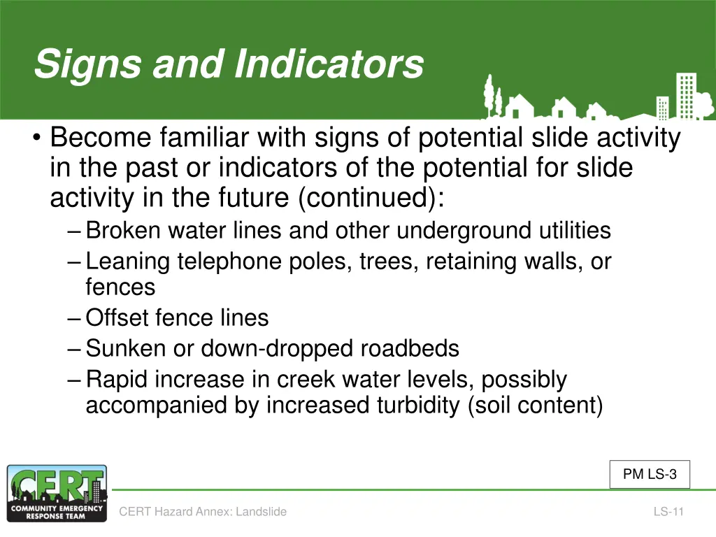 signs and indicators 2 of 3
