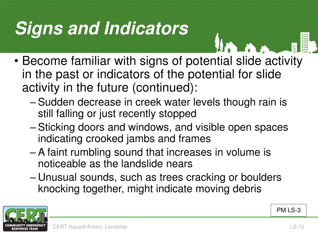 signs and indicators 3 of 3