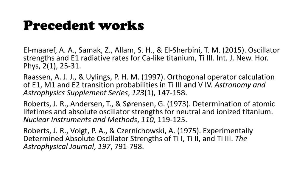 precedent works 2