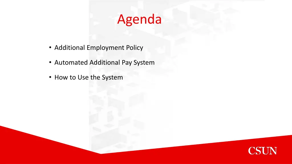 agenda