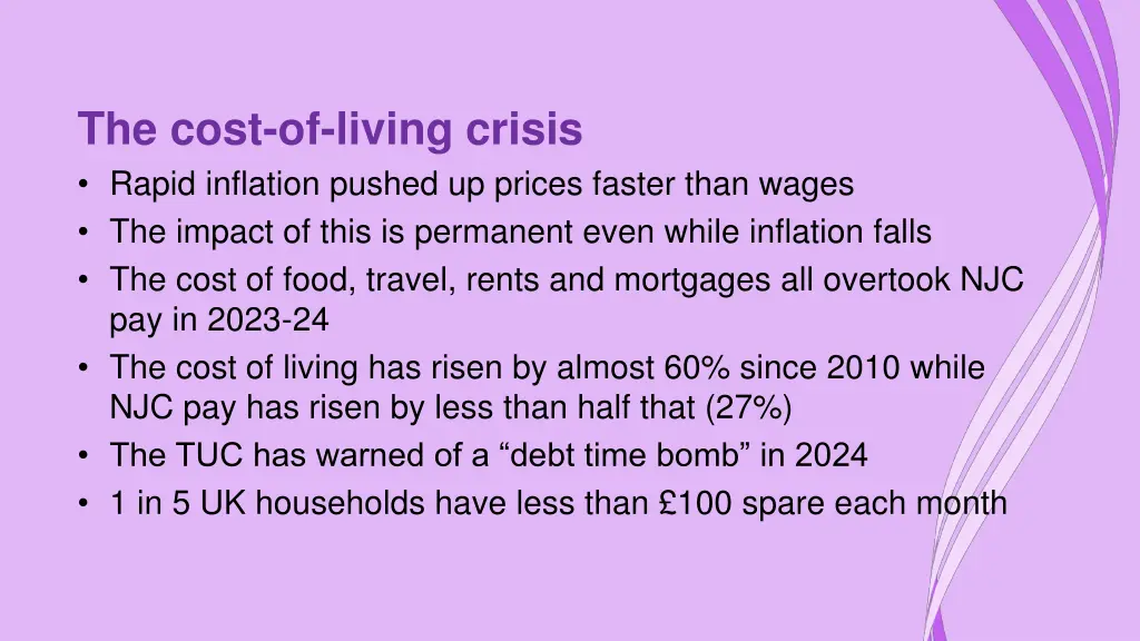 the cost of living crisis rapid inflation pushed