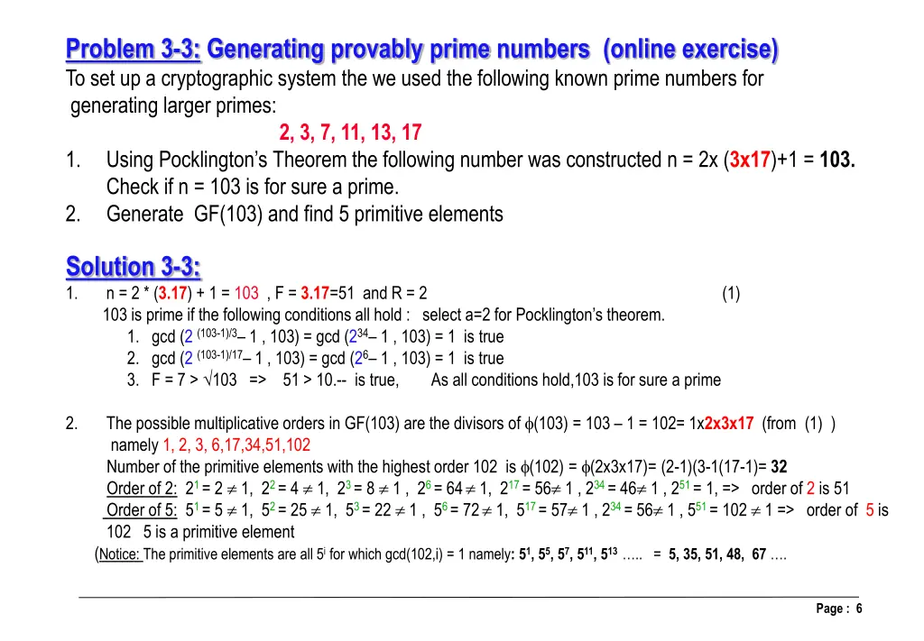 problem 3 3 generating provably prime numbers