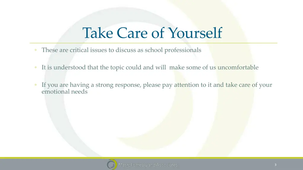 take care of yourself
