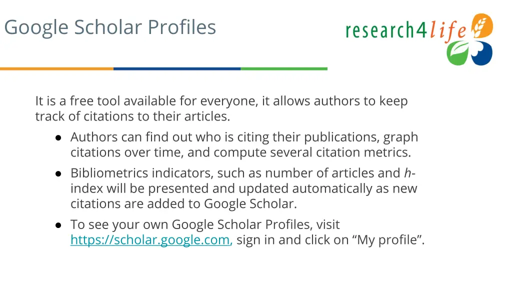 google scholar profiles