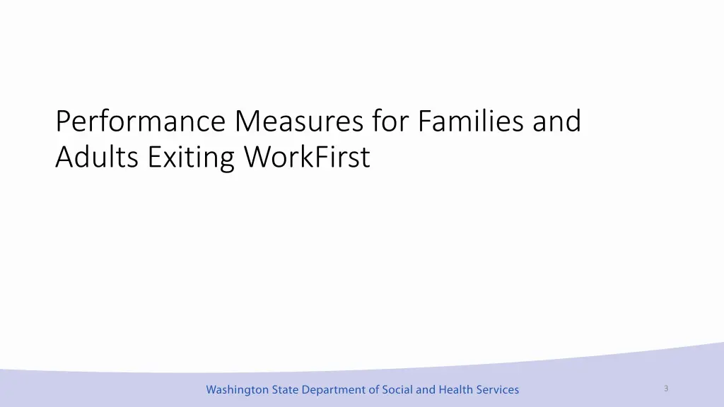 performance measures for families and adults