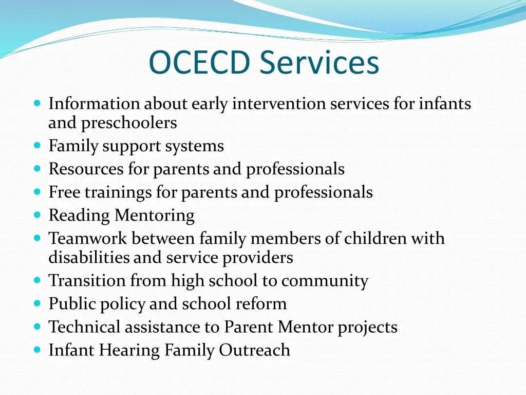 ocecd services
