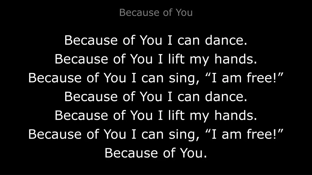 because of you 1
