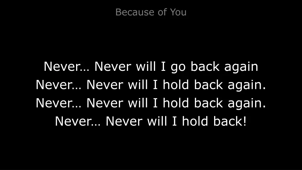 because of you 2