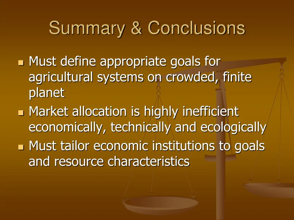 summary conclusions