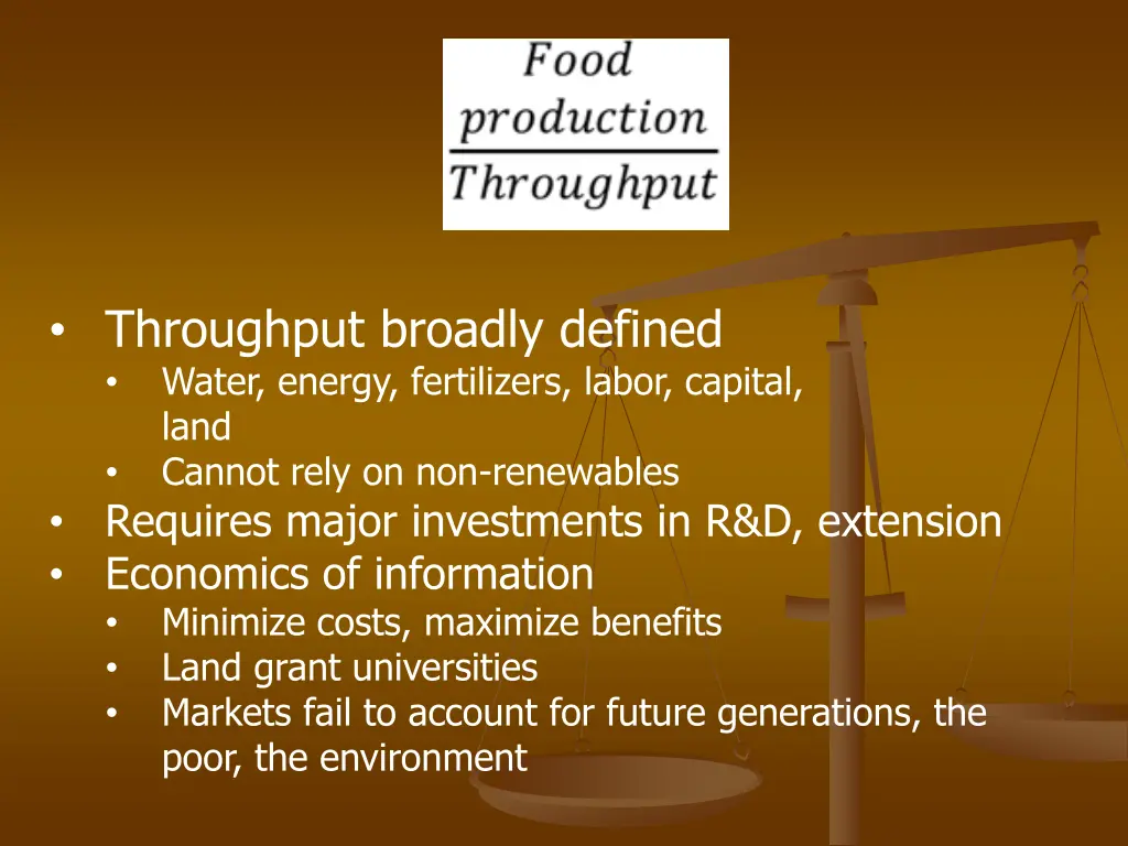 throughput broadly defined water energy