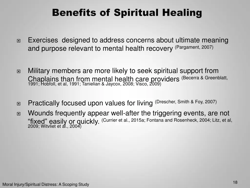 exercises designed to address concerns about