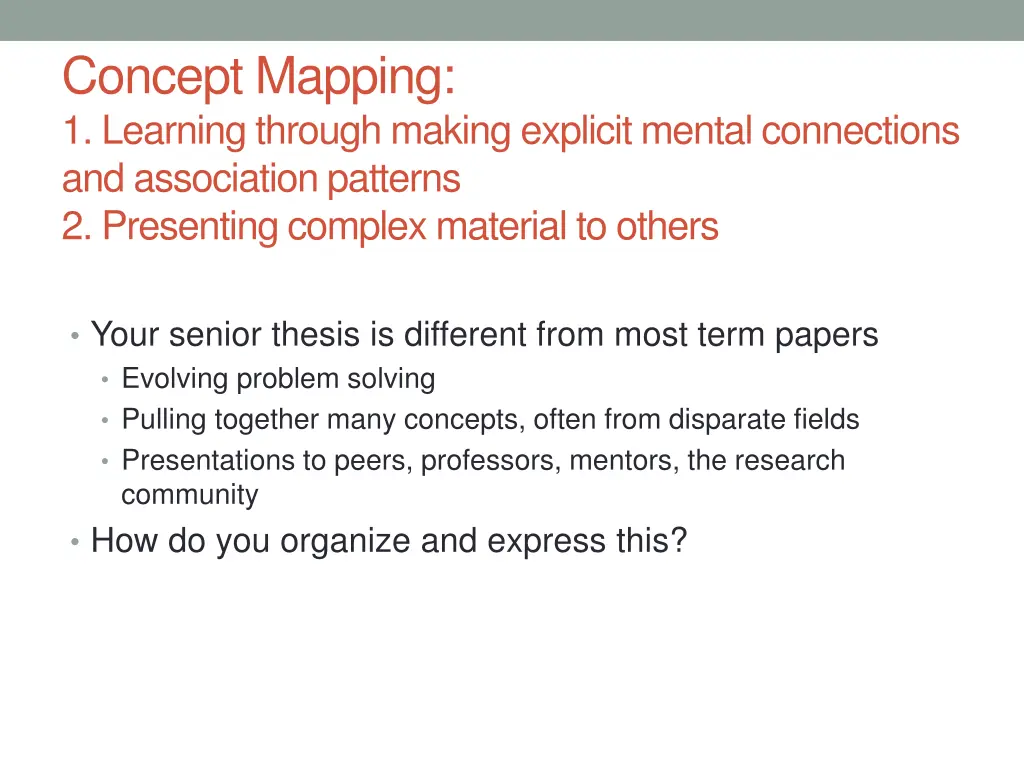concept mapping 1 learning through making