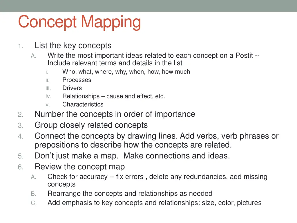 concept mapping