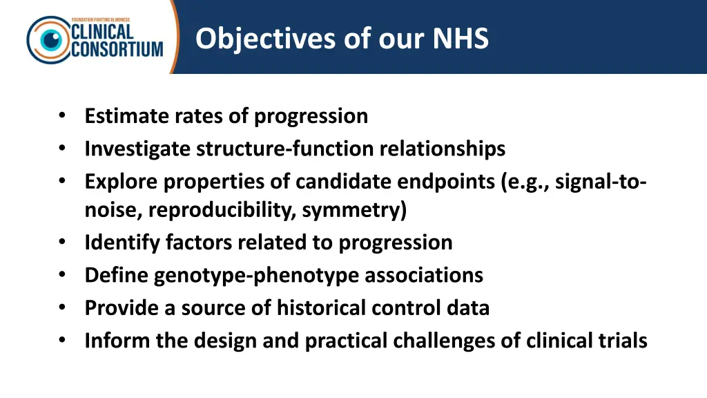 objectives of our nhs