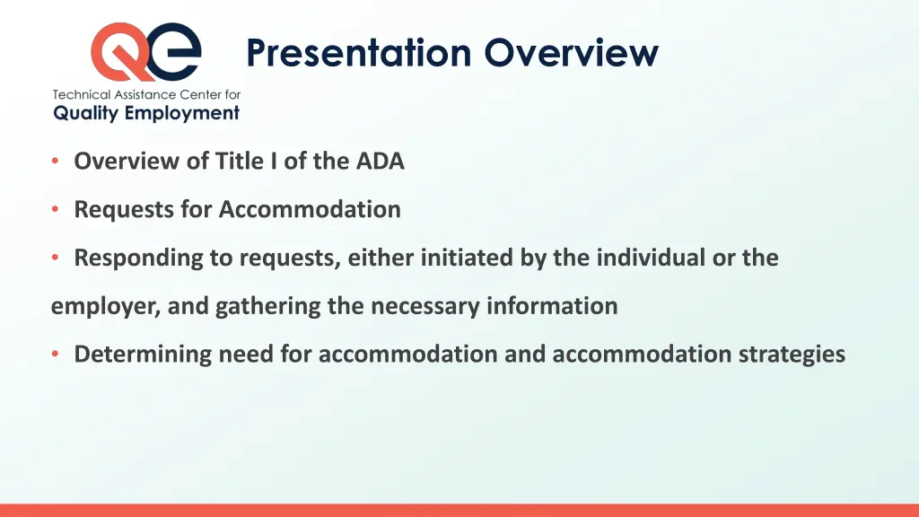 presentation overview