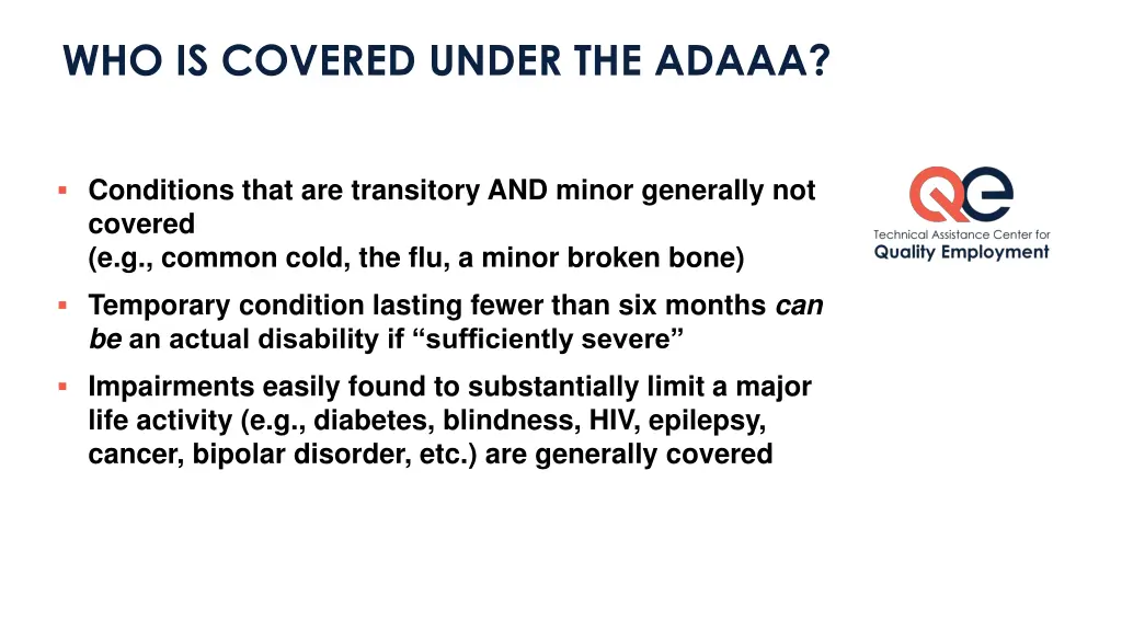 who is covered under the adaaa