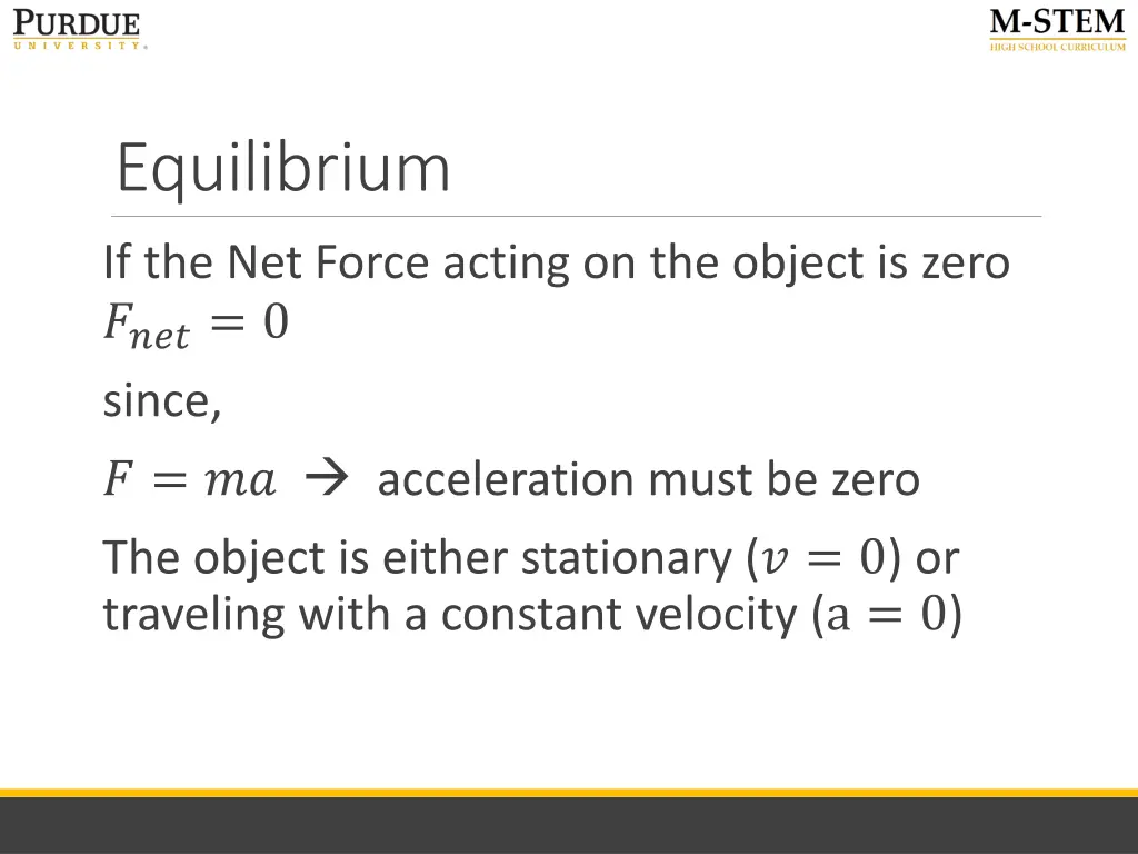 equilibrium