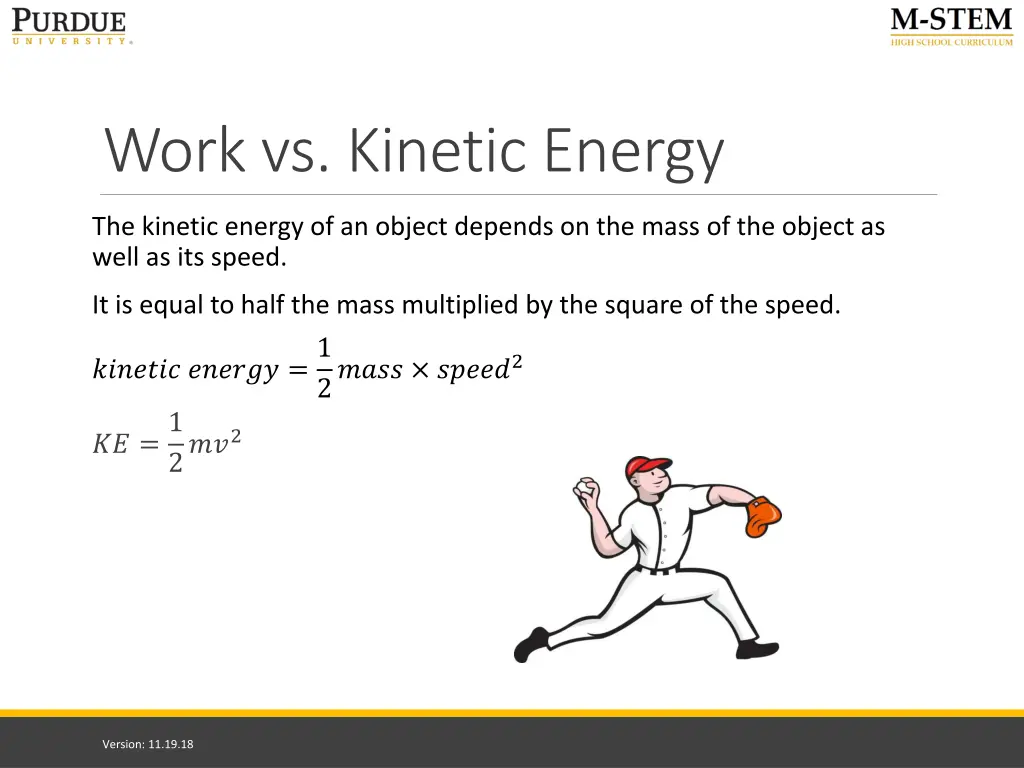 work vs kinetic energy