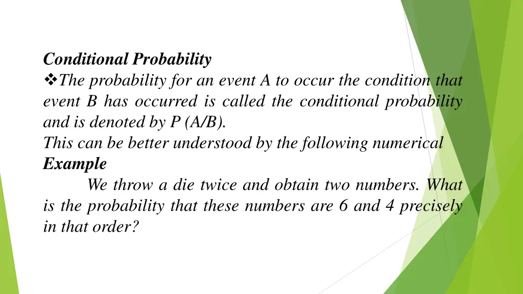 conditional probability the probability