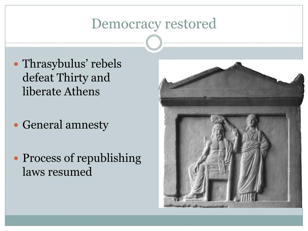 democracy restored