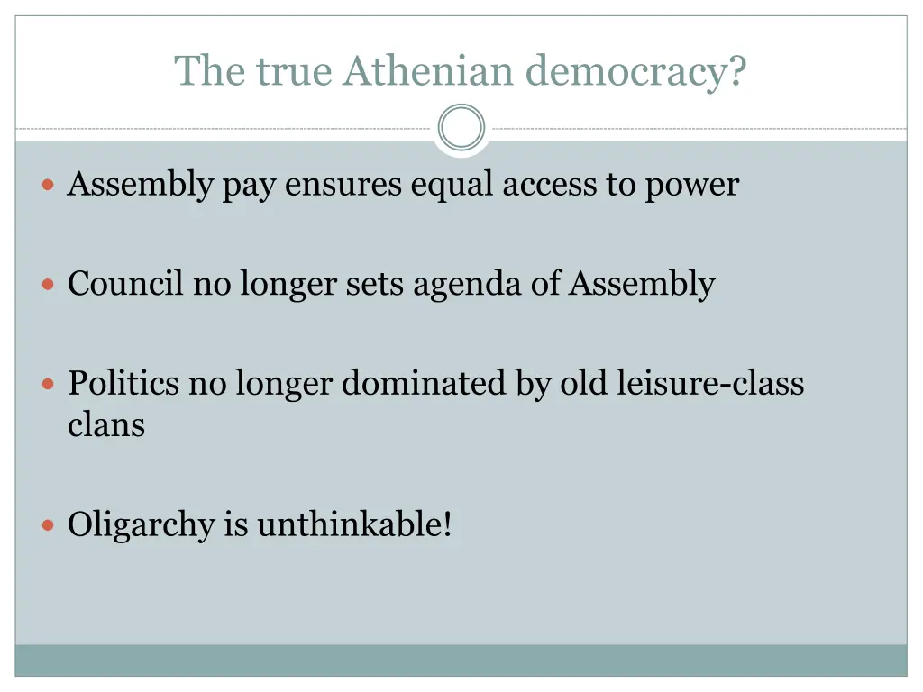 the true athenian democracy