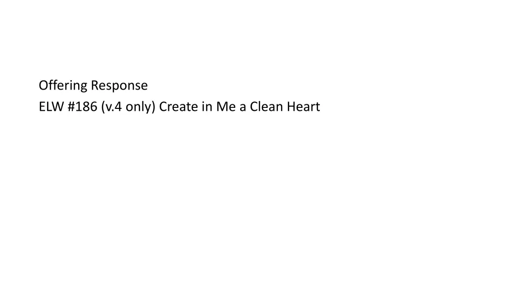offering response elw 186 v 4 only create