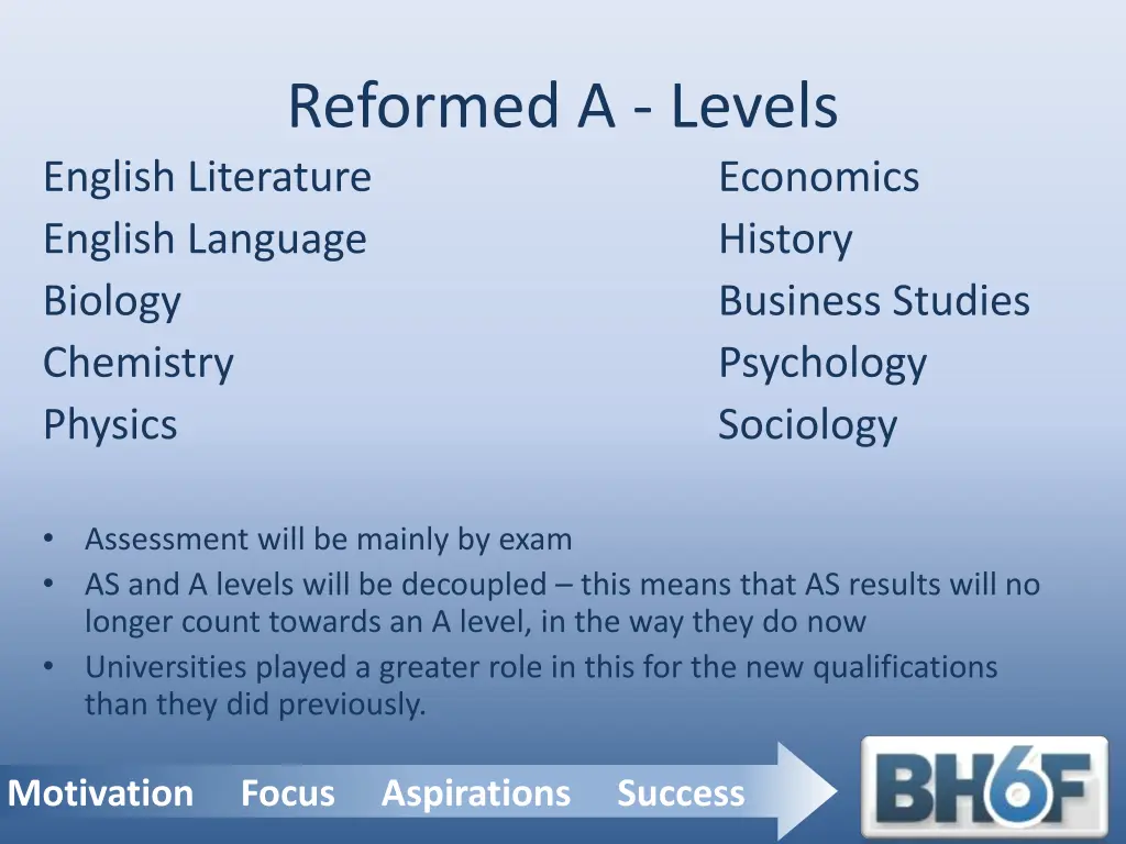 reformed a levels english literature english