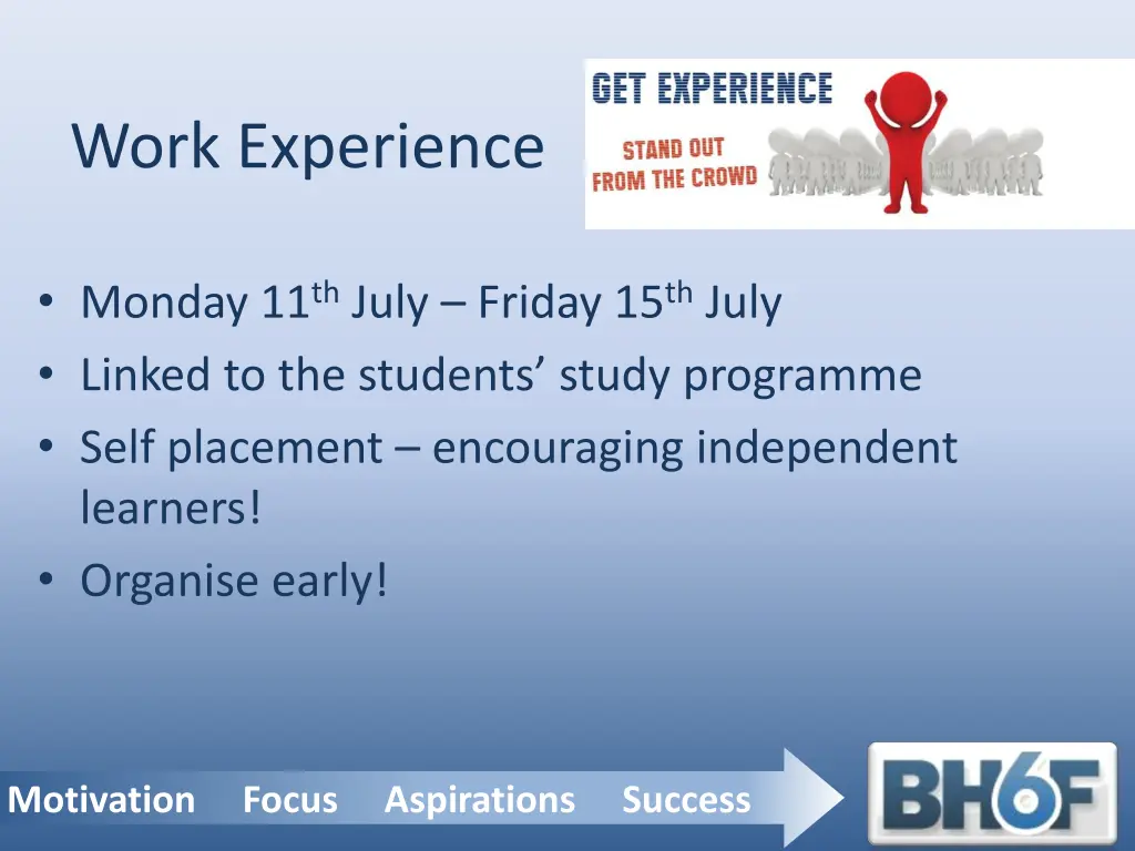 work experience