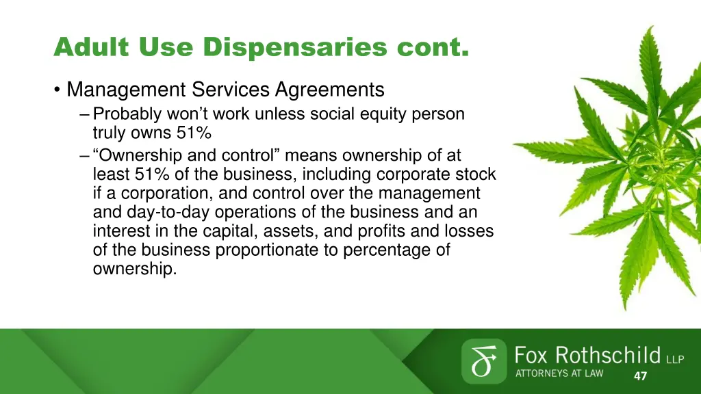 adult use dispensaries cont 1